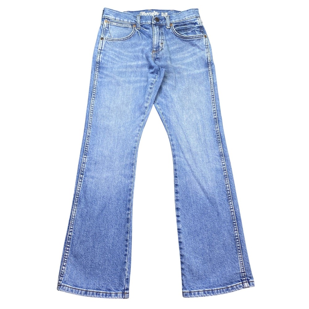 Wrangler Retro Slim Boot Jeans Mens Sz 29 Blue Denim 112335730 Grunge Western